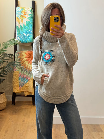 Crochet Knit - med (wool blend)