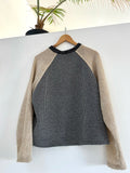 Scrap-Knit Sweatshirt med/Lg