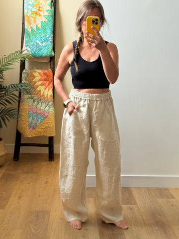 Scrap Pants - 32” waist (linen)