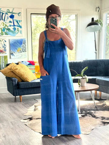 Wide Leg Overalls - sm/med
