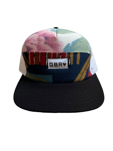 Trucker - black brim/white mesh