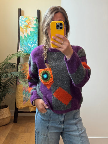 Crochet Knit - sm/med (wool blend)