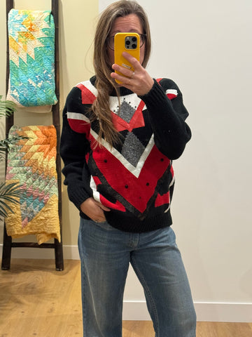 Epic Knit - sm (leather & beads)