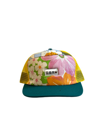 Trucker - turquoise brim/yellow mesh