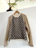 Scrap-Knit Sweatshirt med/Lg