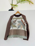 Quilt-Knit Scrap Sweatshirt - med