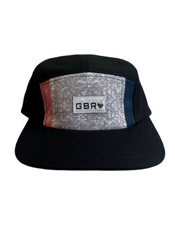 5 panel - black