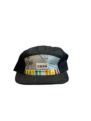 5 panel - dark denim