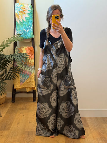Wide Leg Overalls - Lg/XL