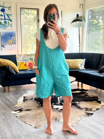 Overall Shorts - med