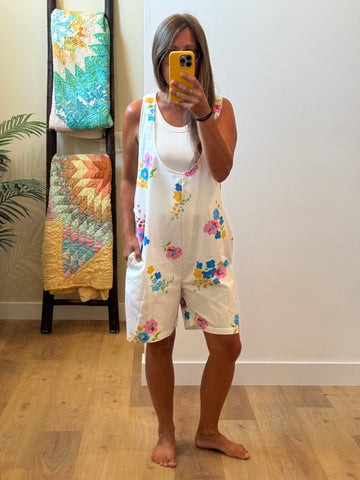 Overall Shorts - med