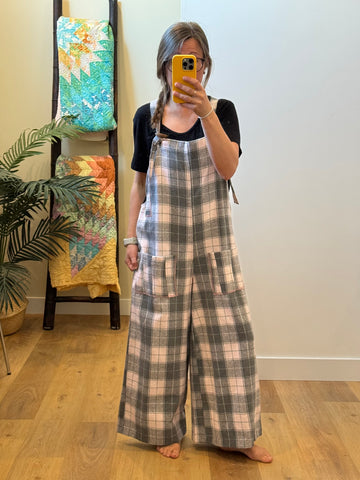 Wide Leg Overalls - sm/med