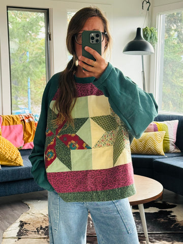 Quilt-Sweatshirt XXL