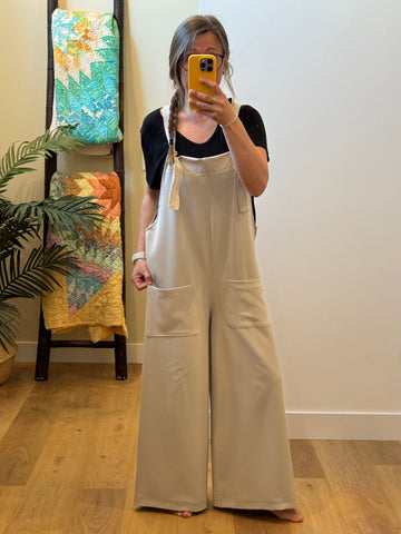 Wide Leg Overalls - sm/med