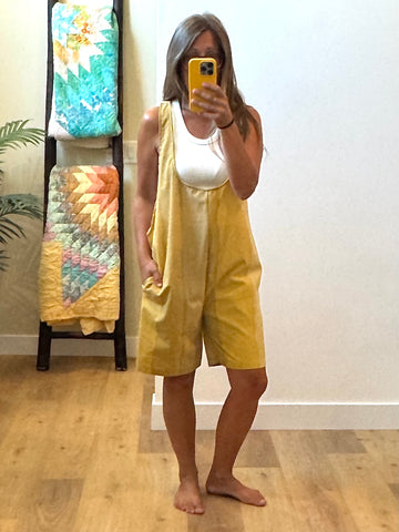 Overall Shorts - med