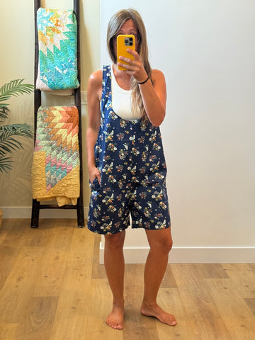 Overall Shorts - med
