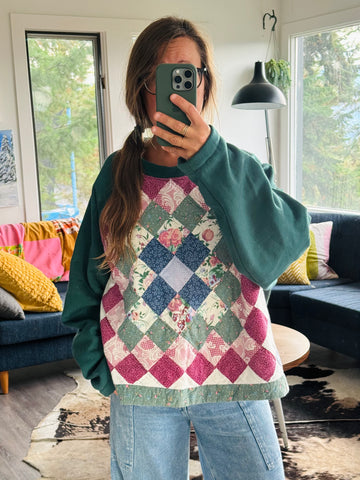 Quilt-Sweatshirt XXL