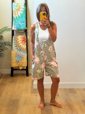 Overall Shorts - med