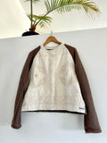 Quilt-Knit Sweatshirt med/Lg