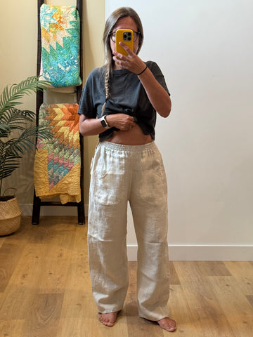 Scrap Pants - 26” waist (linen)