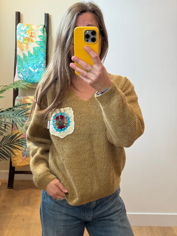 Crochet Knit - med/Lg (wool blend)