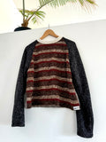 Scrap-Knit Sweatshirt med/Lg