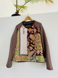 Quilt Knit-Scrap Sweatshirt - med/Lg