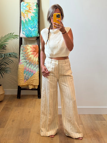 Epic Pant - fit size 6-8 (NWT-linen blend)