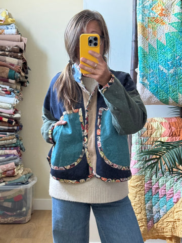 Blanket Coat - sm/med (partial wool)