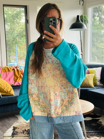 Quilt-Sweatshirt XXL