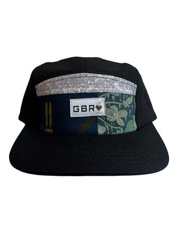5 panel - black