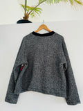 Scrap-Sweatshirt med/Lg