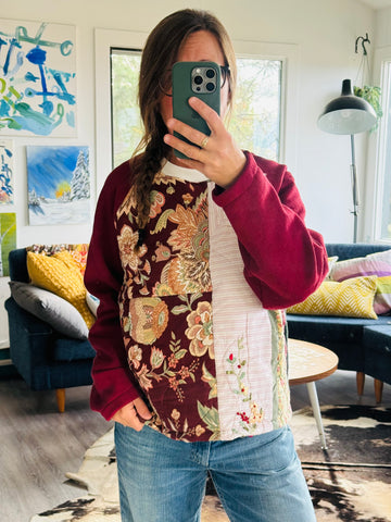 Quilt-Scrap Sweatshirt - med/Lg