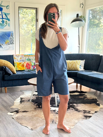 Overall Shorts - med