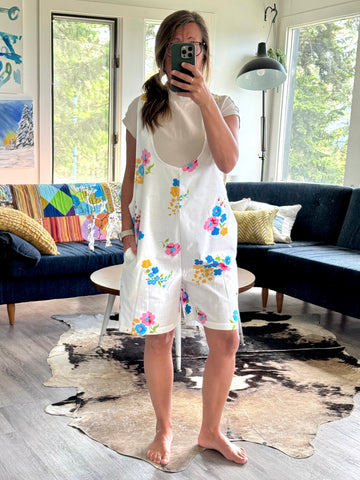 Overall Shorts - med
