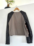 Scrap-Knit Sweatshirt med/Lg