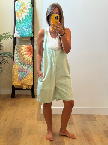 Overall Shorts - med