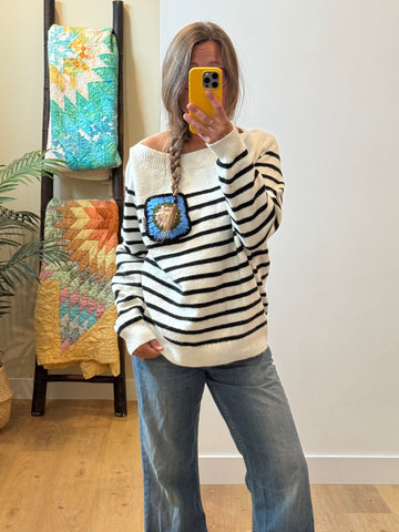 Crochet Knit - Lg (wool blend)