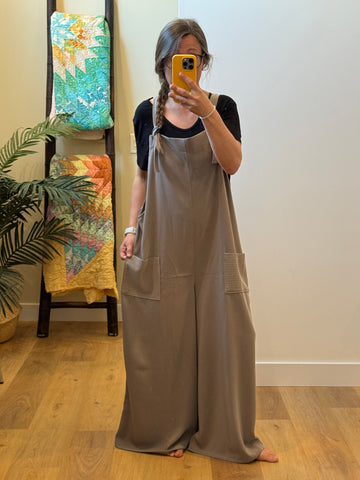 Wide Leg Overalls - Lg/XL