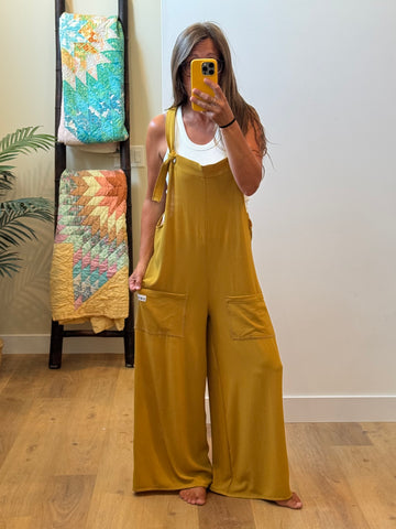 Wide Leg Overalls - sm/med