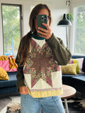 Quilt-Sweatshirt Lg