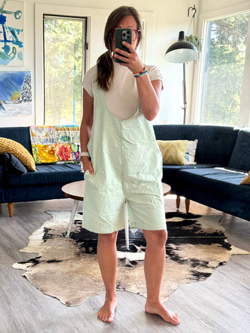 Overall Shorts - med