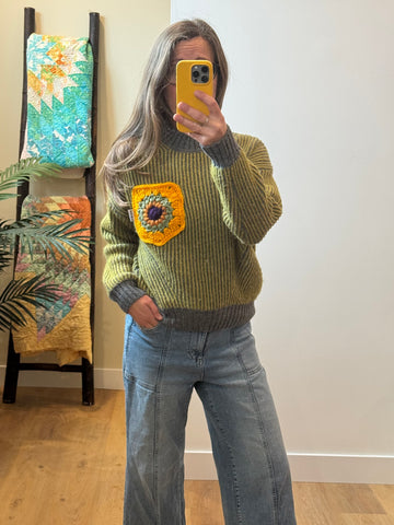 Crochet Knit - sm/med (wool blend)