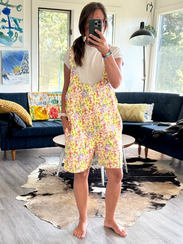 Overall Shorts - med