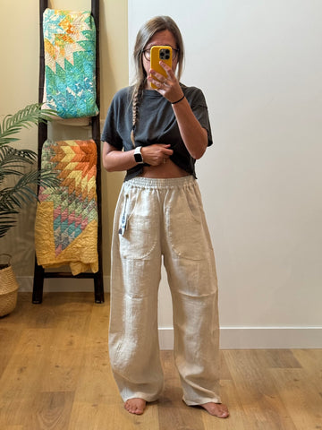 Scrap Pants - 30” waist (linen)