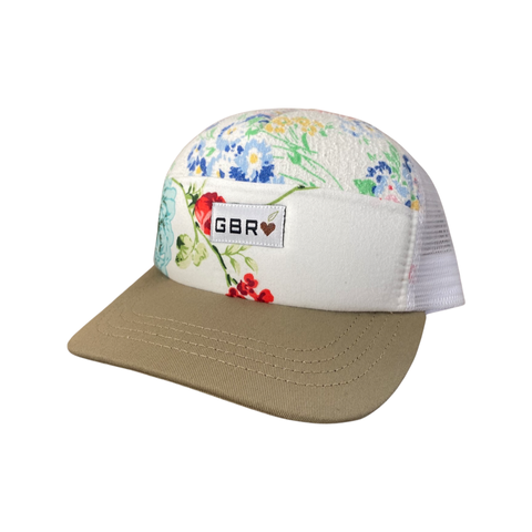 Tan/White Kids Hat