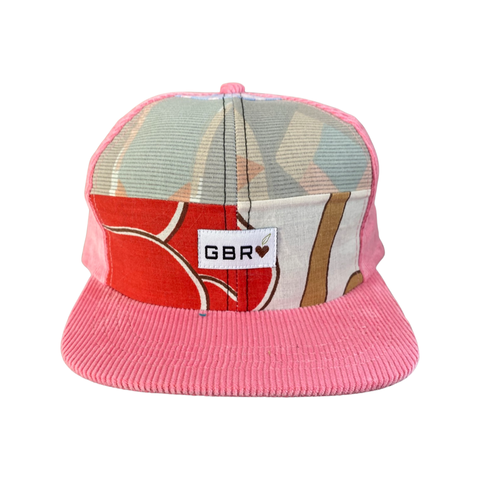 Cord Scrap-Hat - Pink